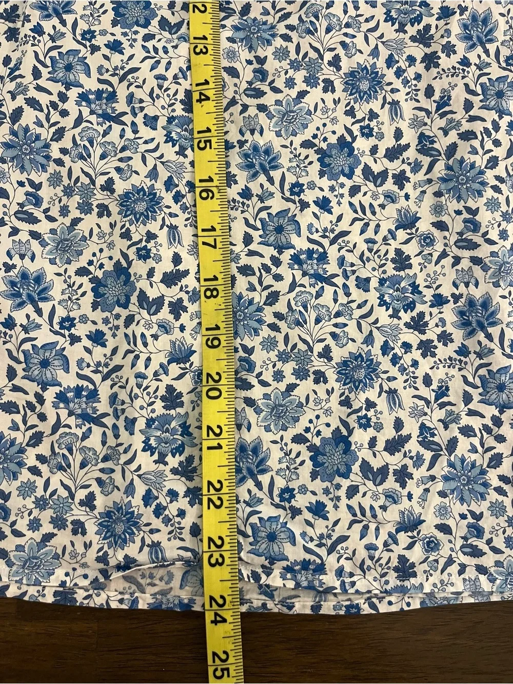 J. Crew Ruffleneck Keyhole Top in Liberty Grace Emily Bell fabric Cotton Medium